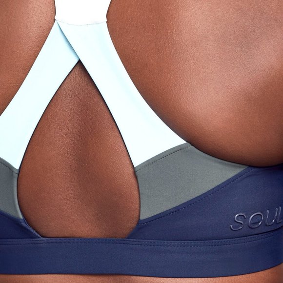 SOUL BY SOULCYCLE Chevron Racerback Bra, sz S - Picture 3 of 6